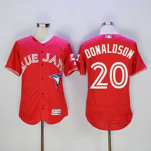 Toronto Blue Jays #20 Josh Donaldson Red 2016 Flexbase Collection Canada Day Stitched Jersey,We sell and wholesale Toronto Blue Jays #20 Josh Donaldson Red 2016 Flexbase Collection Canada Day Stitched Jersey on line form chian!
